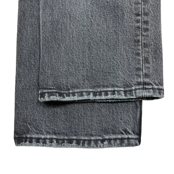 Abercrombie 90s Straight Jeans 4-Long/27L Ultra High-Rise Black Wash Retro Goth - Picture 7 of 9